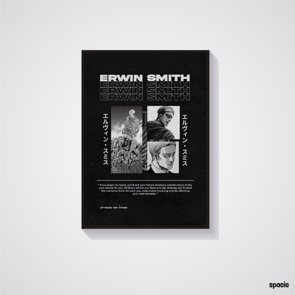 Erwin Smith - Attack On Titan - Anime Poster