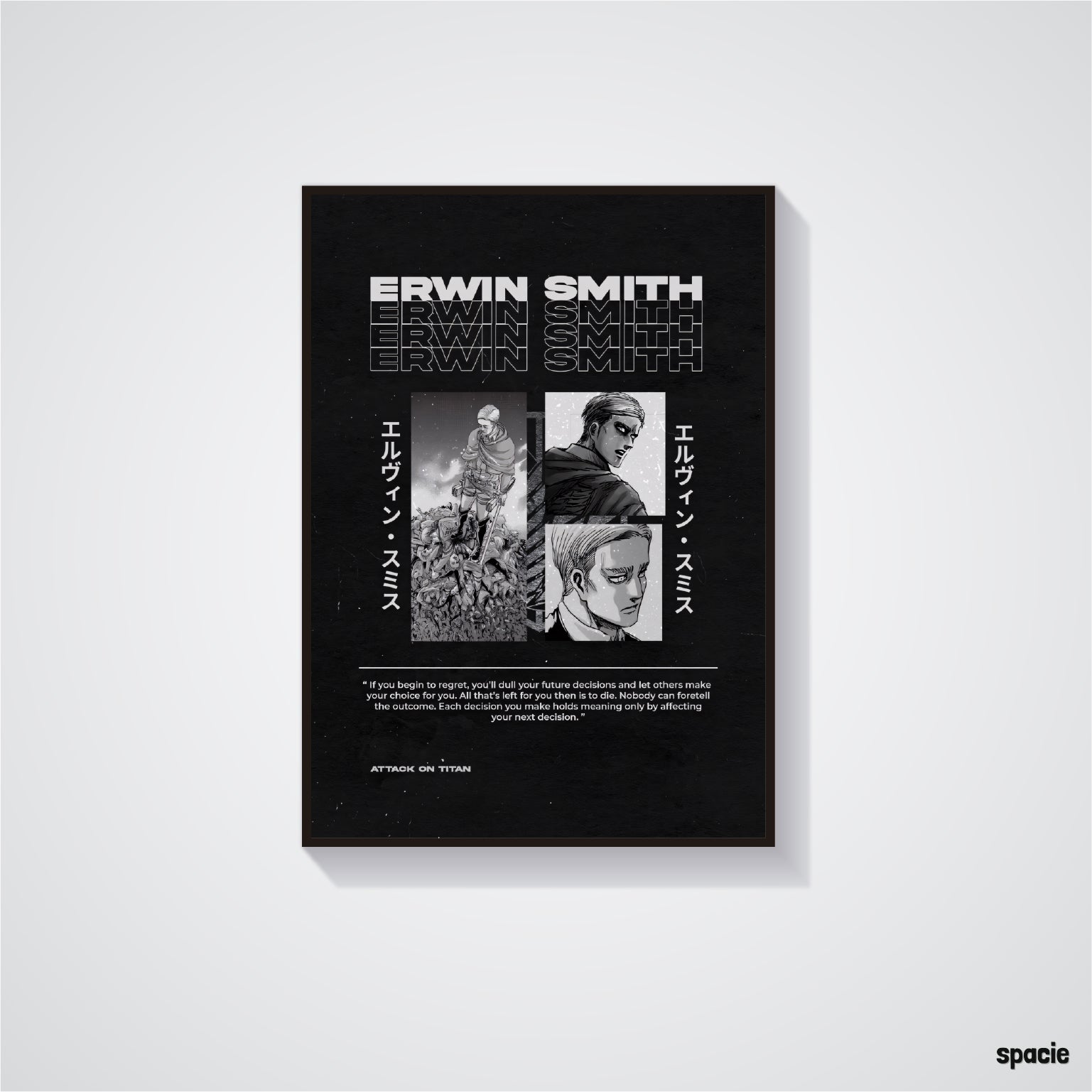 Erwin Smith - Attack On Titan - Anime Poster