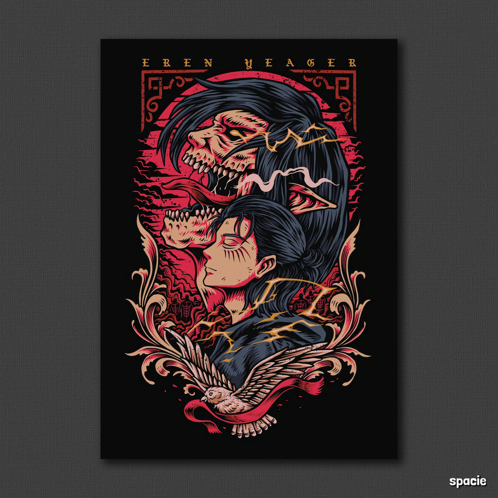 Eren yeager - Attack On Titan - Anime Poster