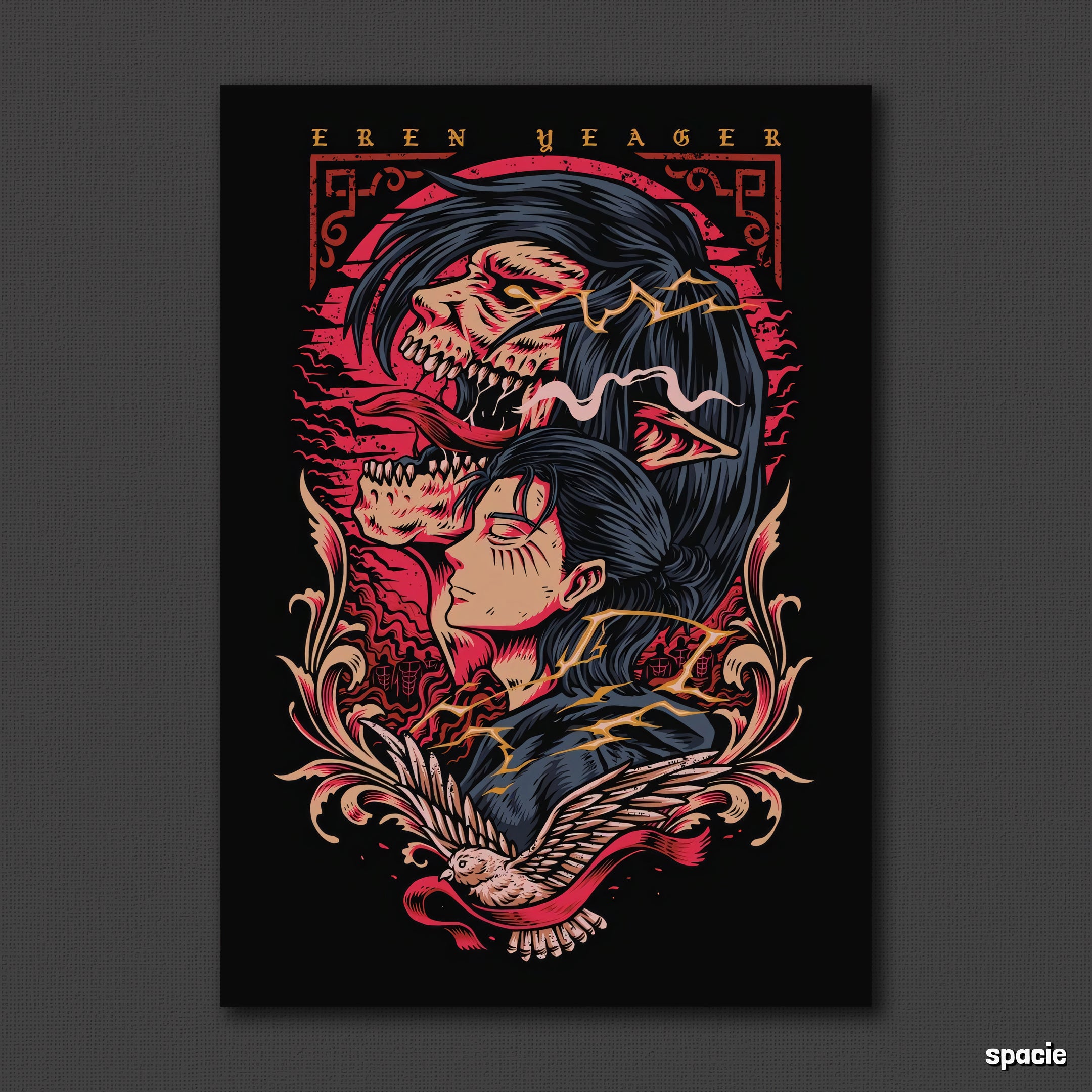 Eren yeager - Attack On Titan - Anime Poster