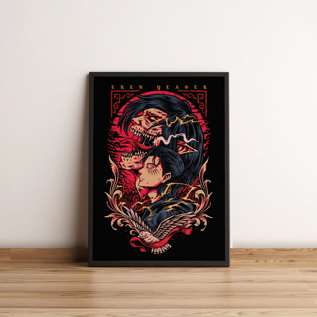 Eren yeager - Attack On Titan - Anime Poster