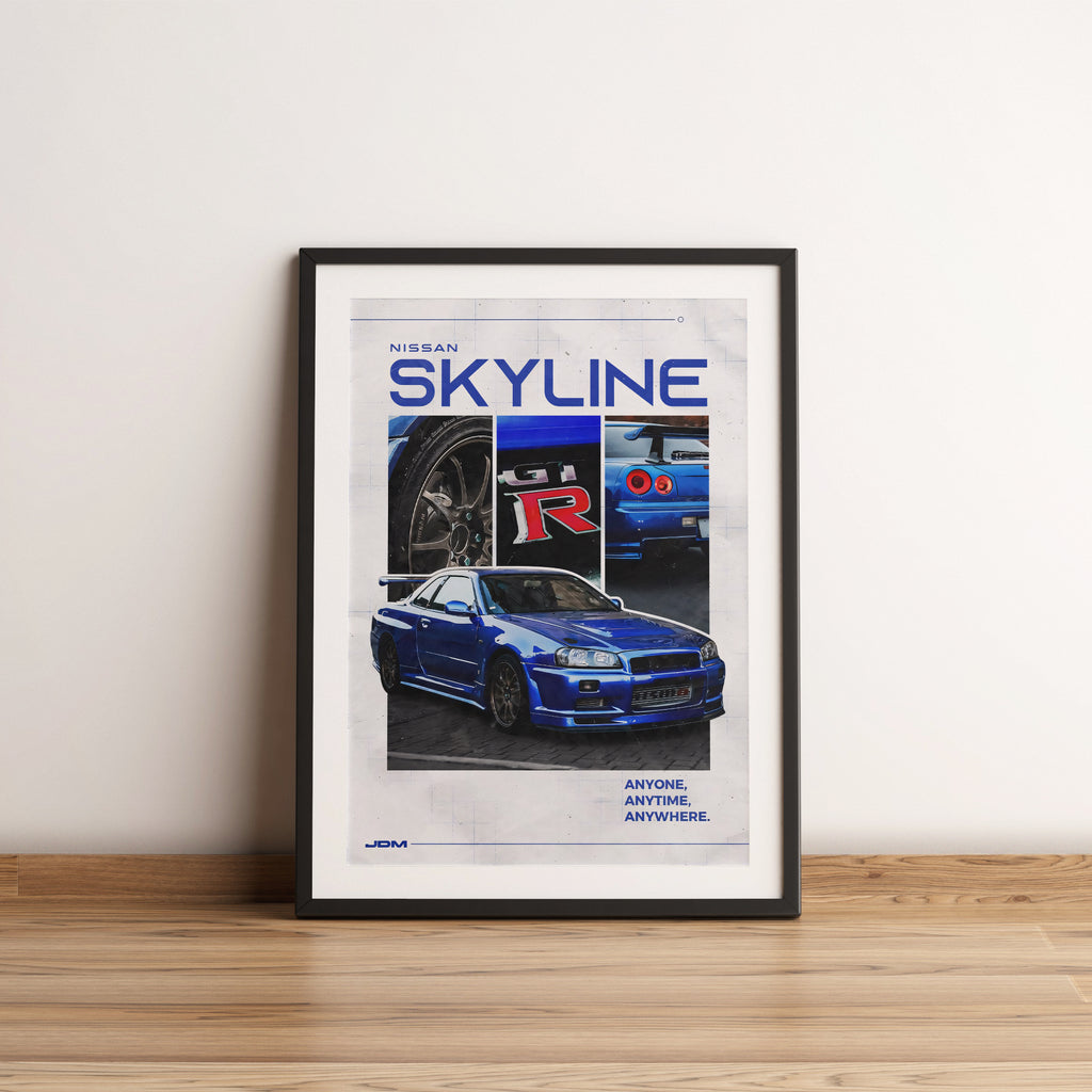 Nissan Skyline GT-R R34 Poster 02