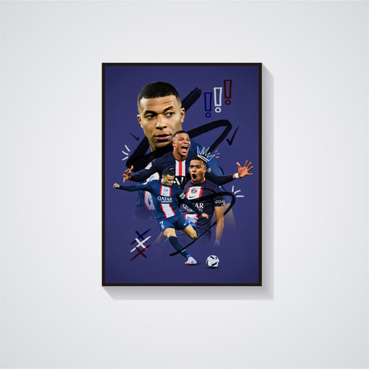 Kylian Mbappe Poster - Football Poster