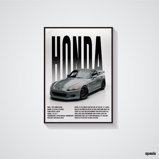 Honda S2000 - JDM Car Poster