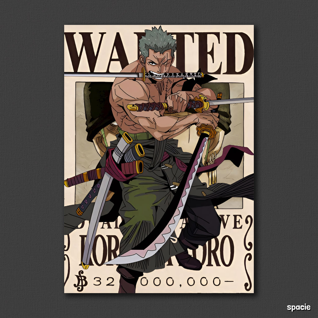 Roronoa Zoro - One piece - Anime Poster