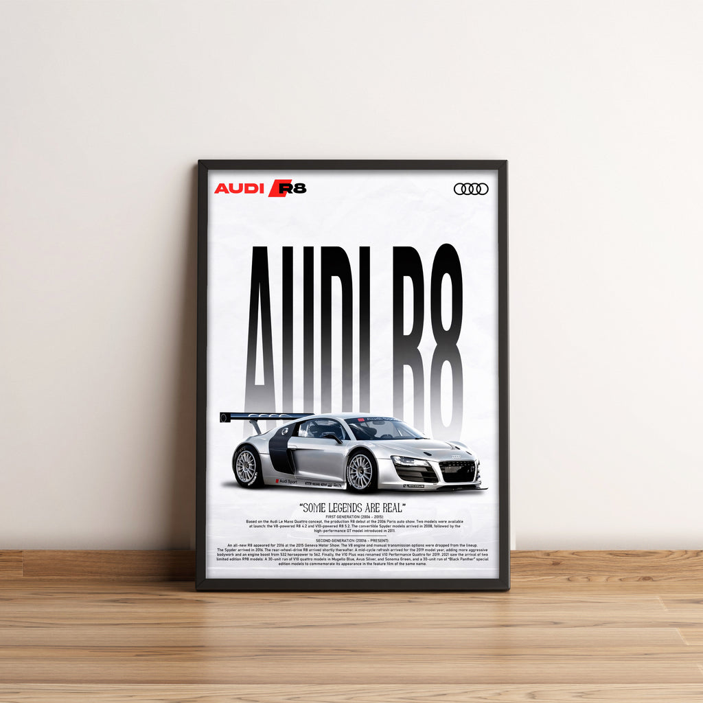 Audi R8 - Sport Car Poster