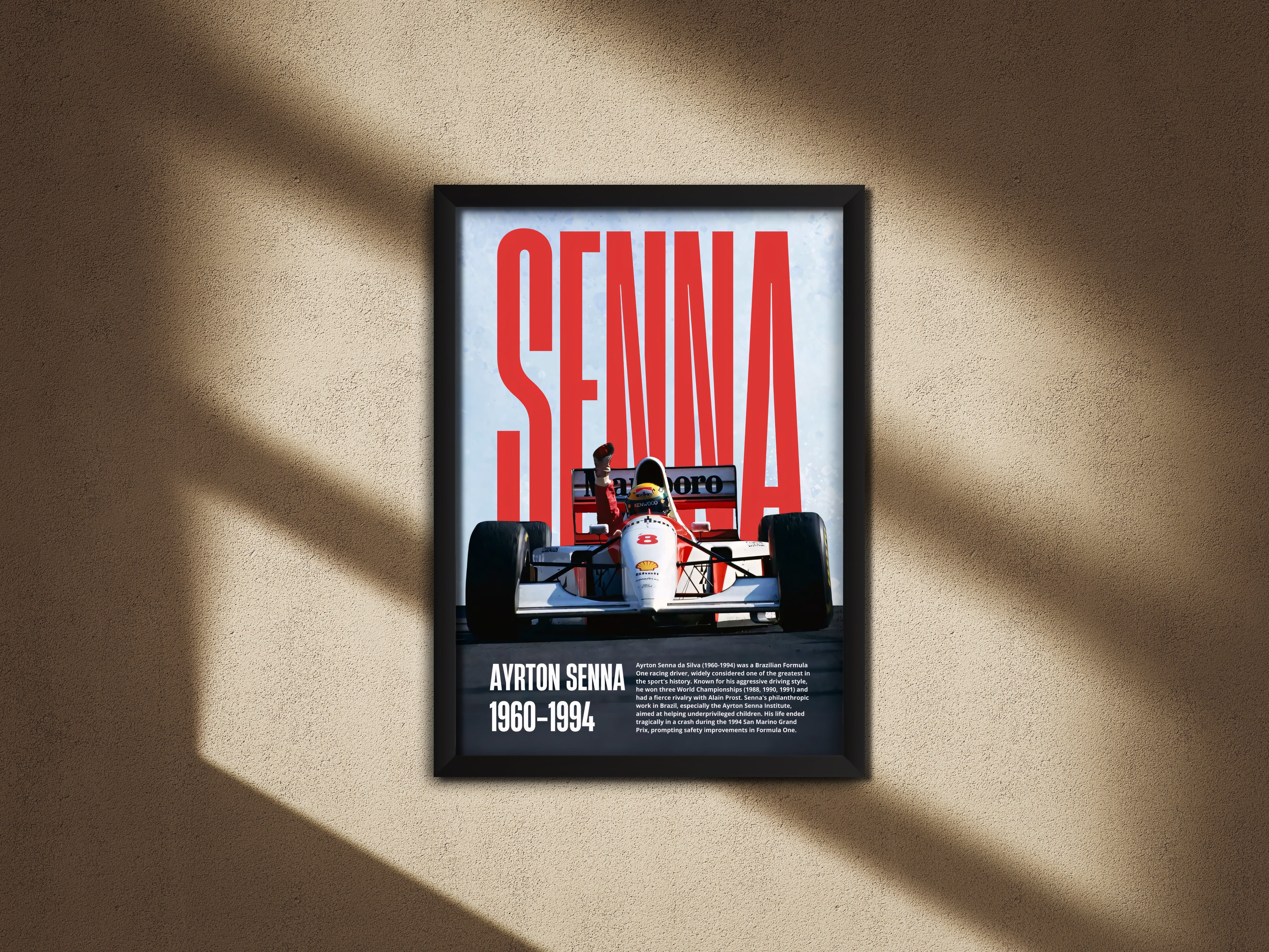 Ayrton Senna Poster 02 - F1 Collection