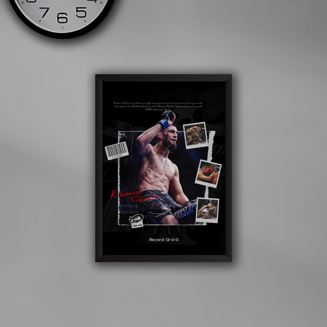 Khamzat Chimaev UFC Fighter Poster