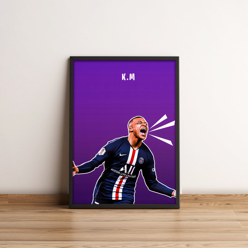 Kylian Mbappe Poster - Football Poster