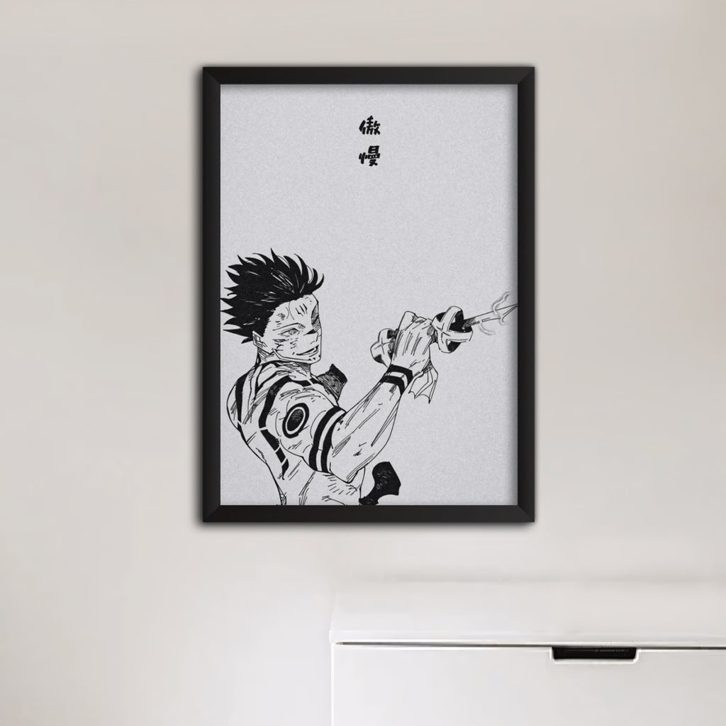 Sukuna Jujutsu Kaisen Anime Poster
