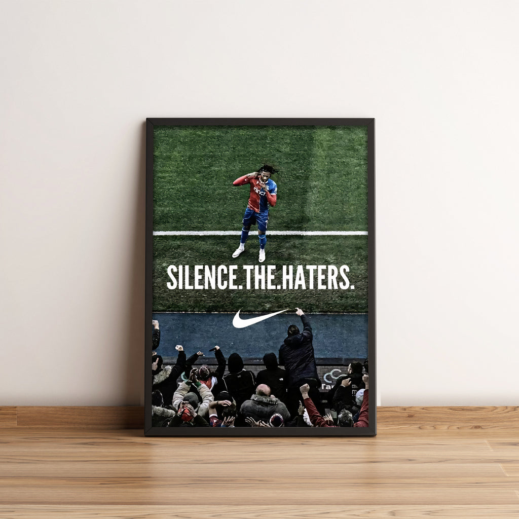 Silence the Haters Poster - Football Poster