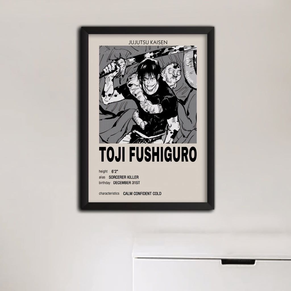 Toji Fushiguro Jujutsu Kaisen Anime Poster
