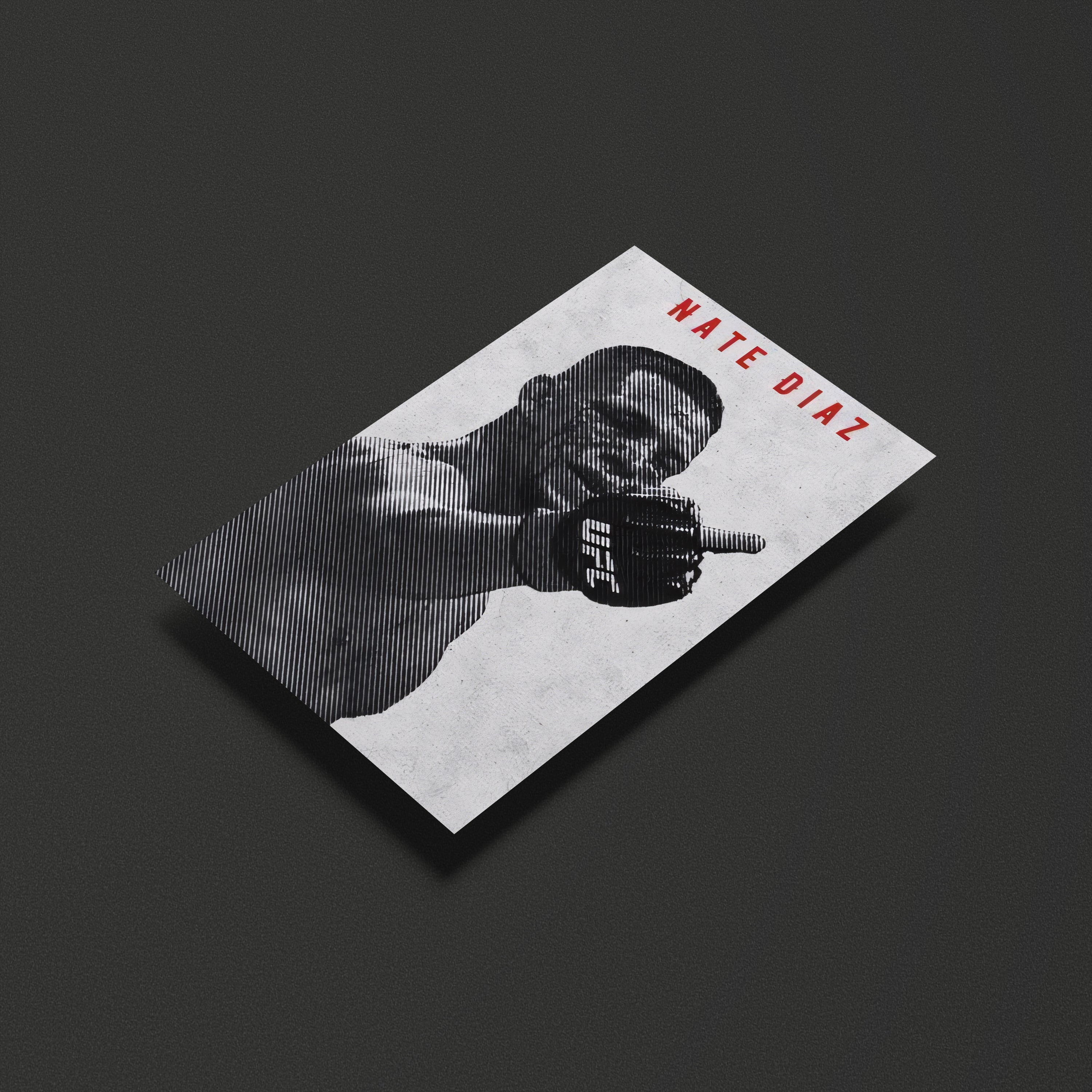 Nate Diaz UFC Fighter Poster