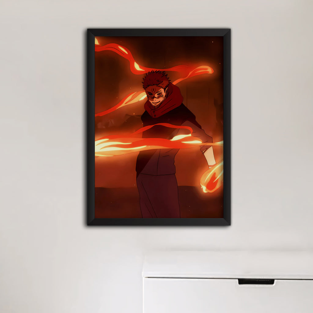Sukuna Jujutsu Kaisen Anime Poster