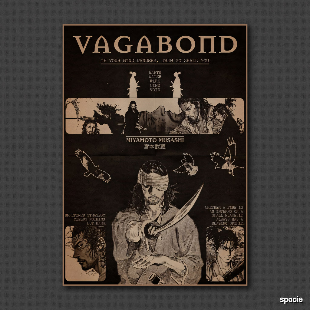 Musashi Miyamoto - Vagabond - Anime Poster