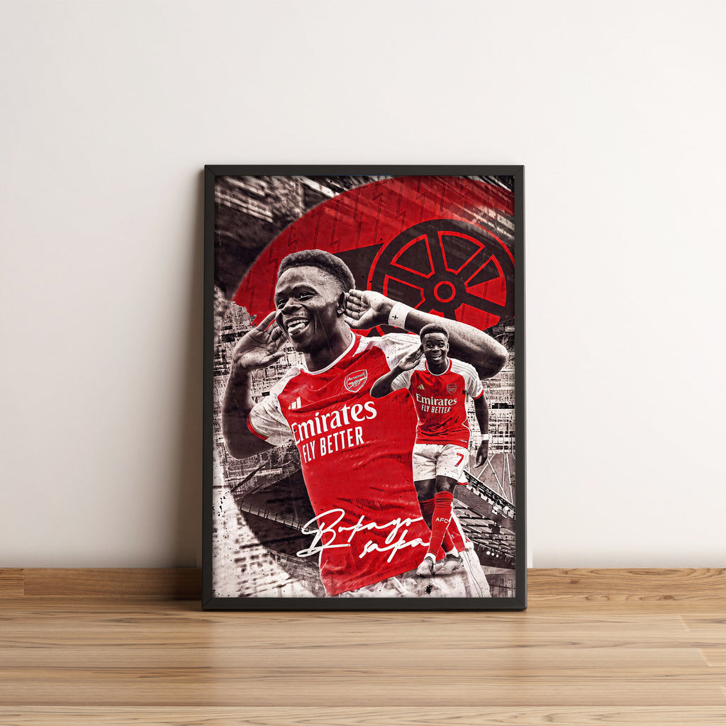 Bukayo Saka Poster - Football Poster