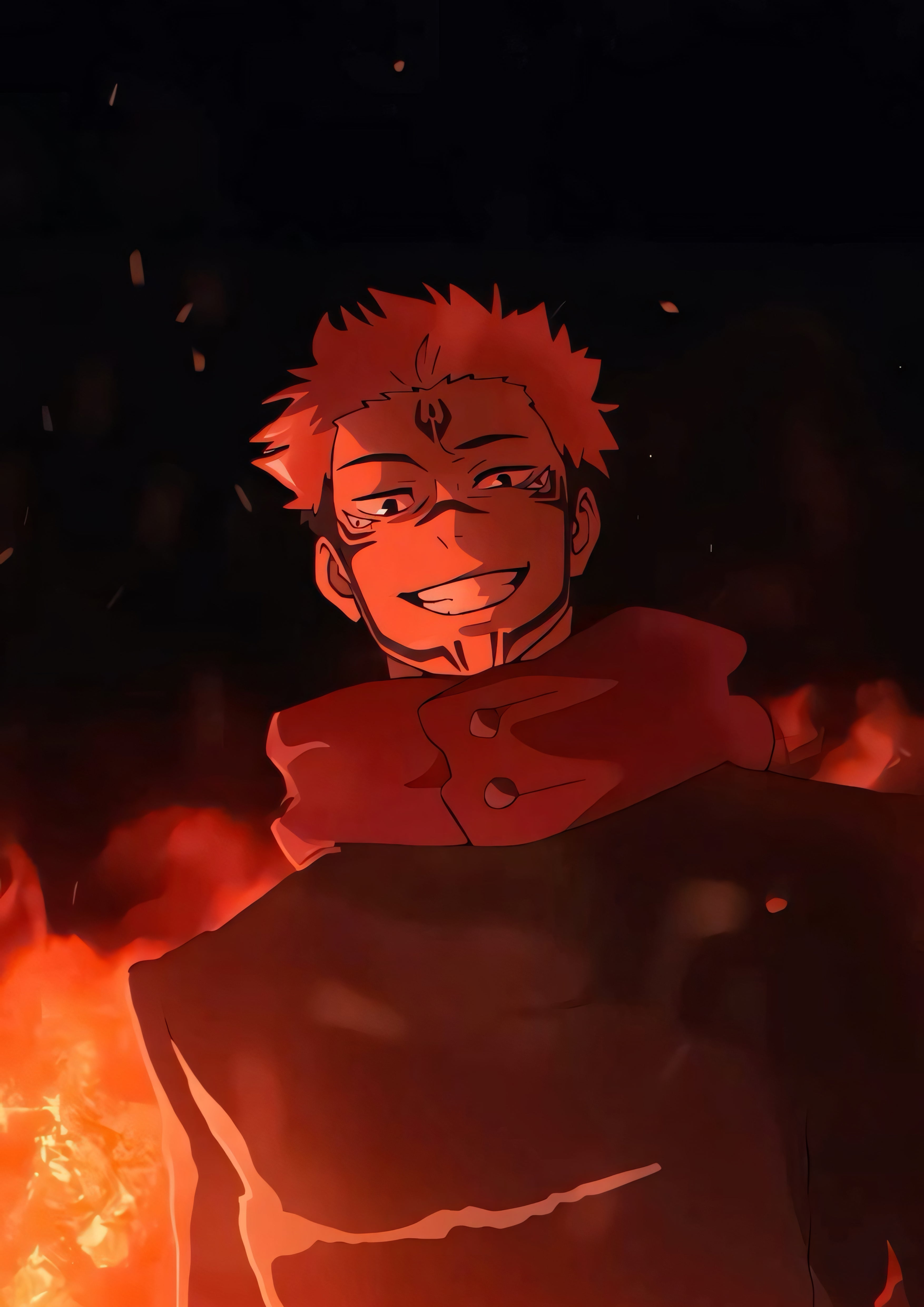 Sukuna Jujutsu Kaisen Anime Poster