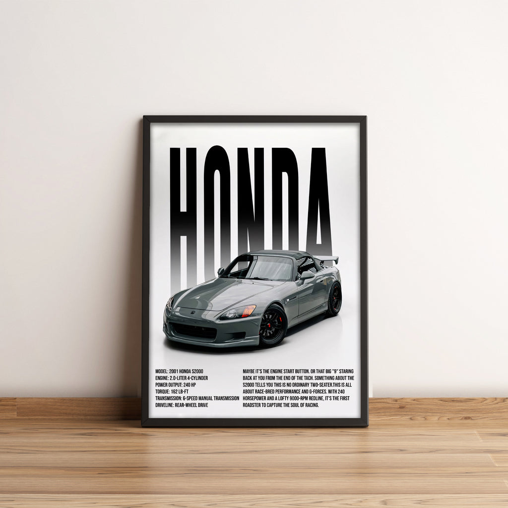 Honda S2000 - JDM Car Poster