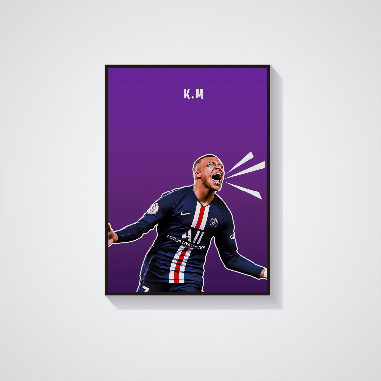 Kylian Mbappe Poster - Football Poster