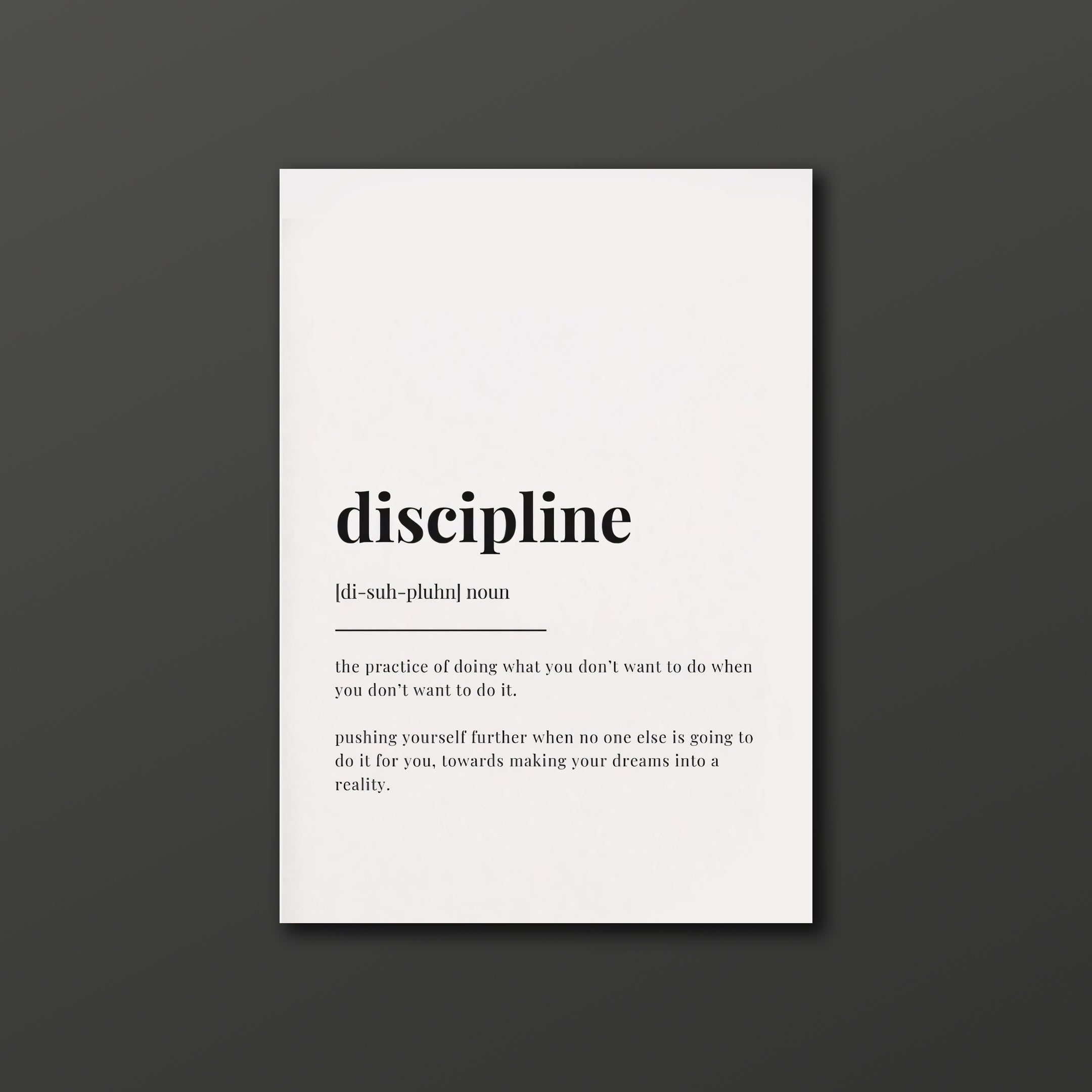 Discipline