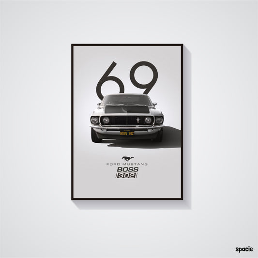 Ford Mustang Boss - Muscle Car Poster
