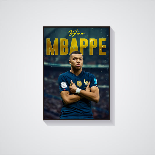 Kylian Mbappe Poster - Football Poster