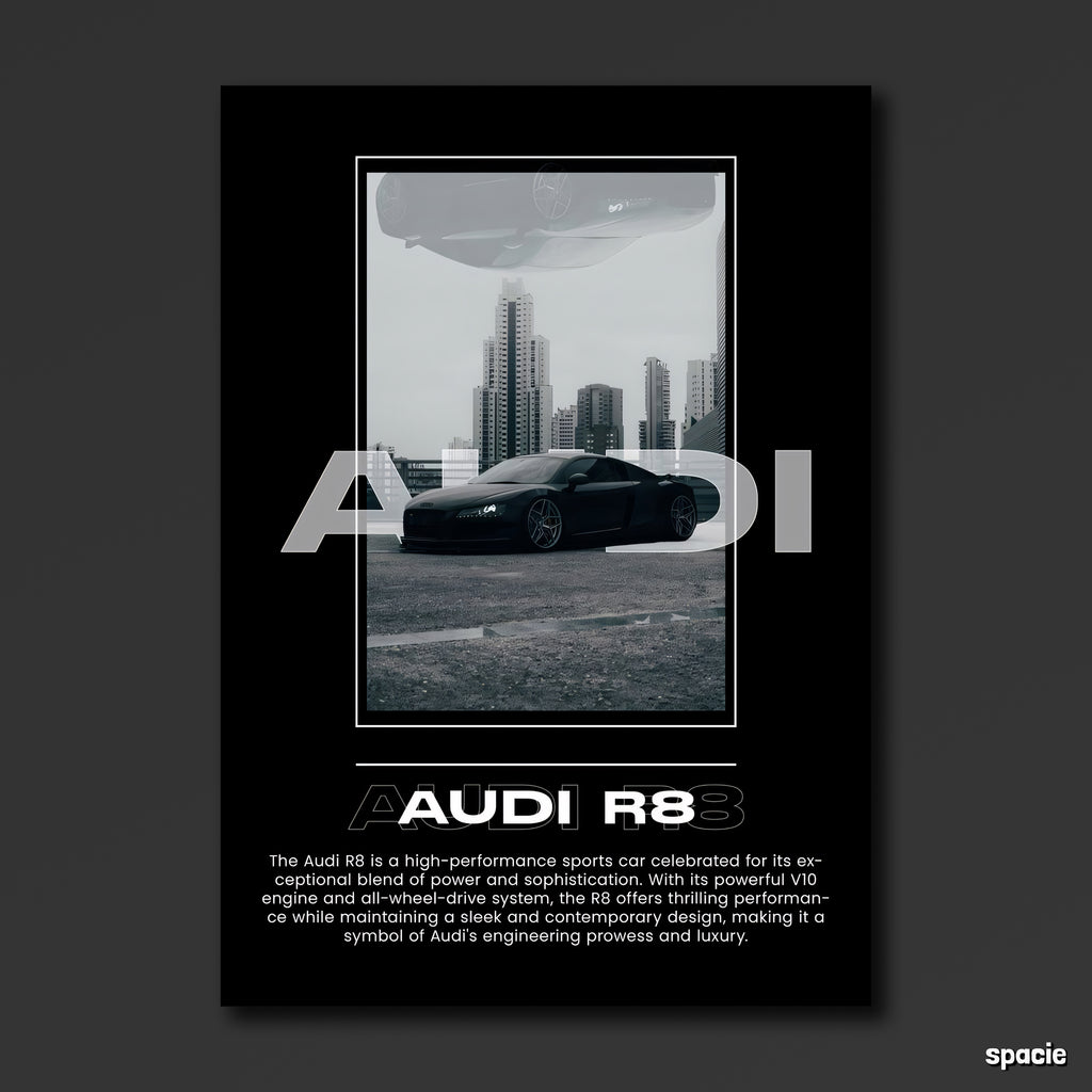 Audi R8 - Sport Car Poster