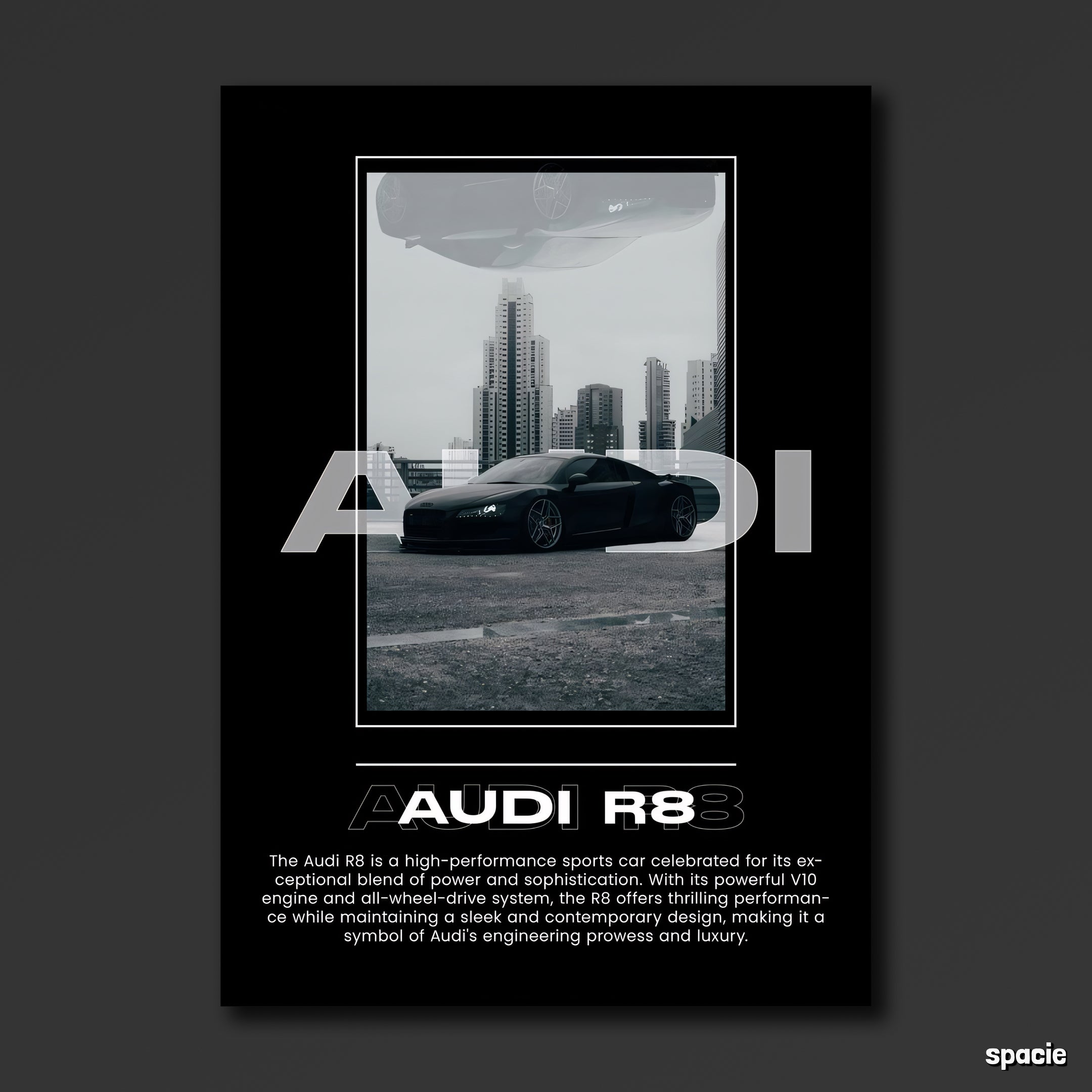 Audi R8 - Sport Car Poster