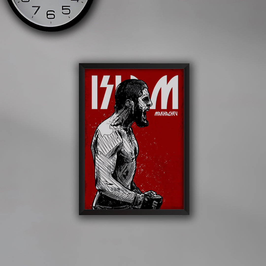 Islam Makhachev UFC Fighter Poster
