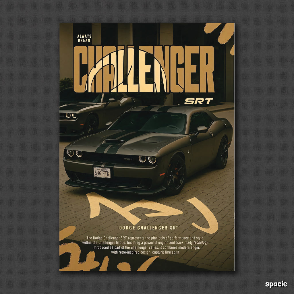 Dodge Challenger SRT  - Car Posters Collection