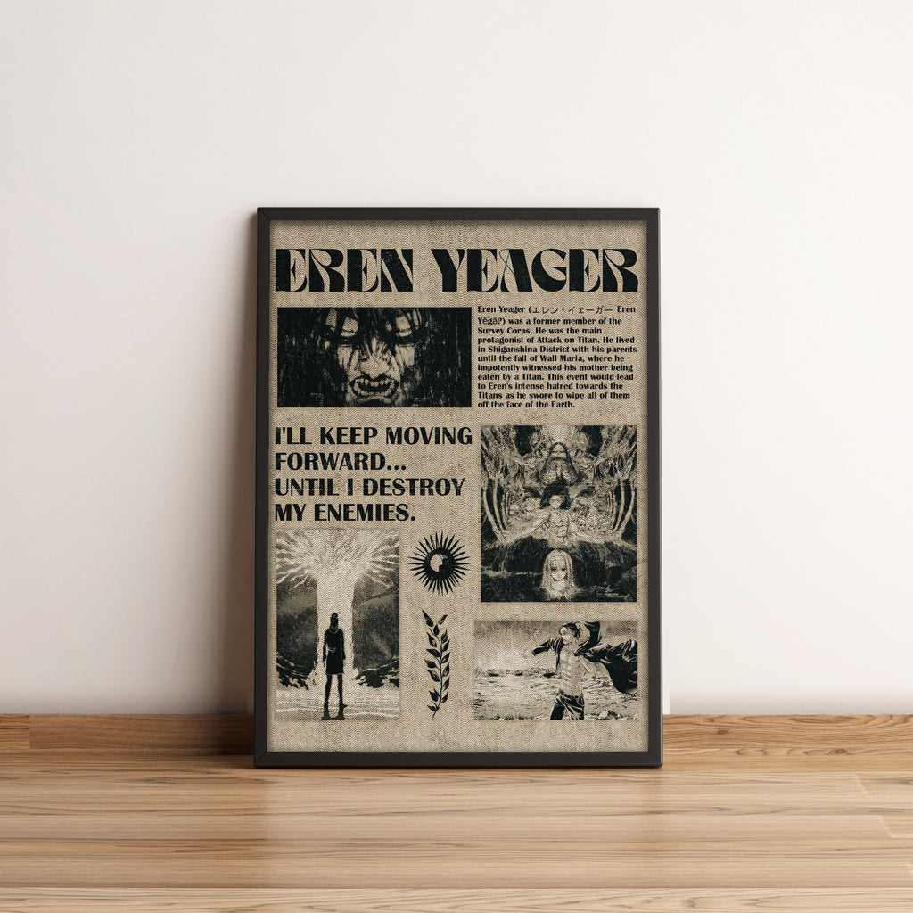Eren Yeager - Attack on titan - Anime Posters Collection