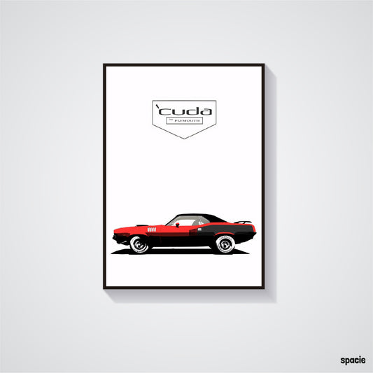 Plymouth Hemi 'Cuda - Muscle Car Poster