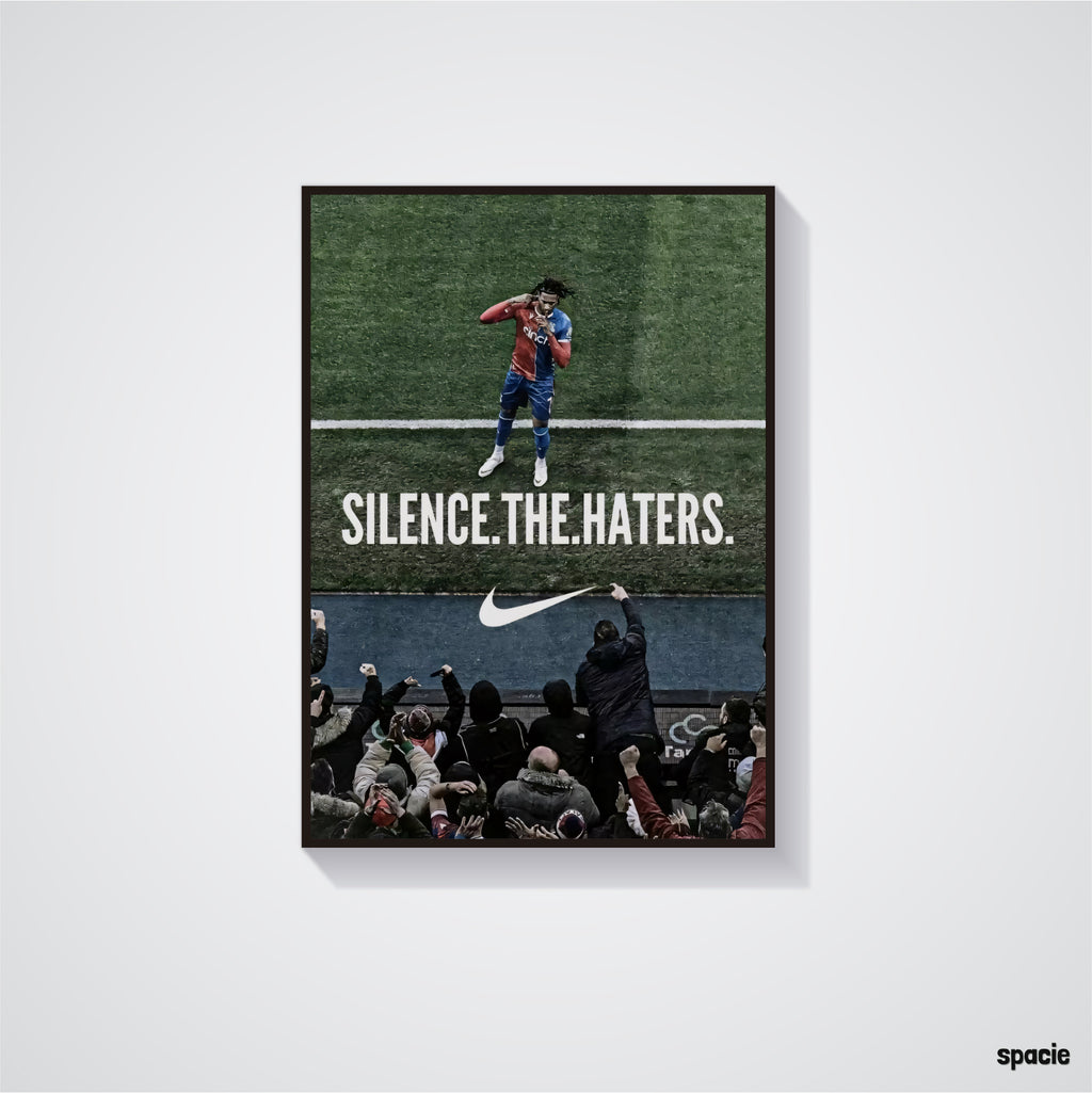 Silence the Haters Poster - Football Poster
