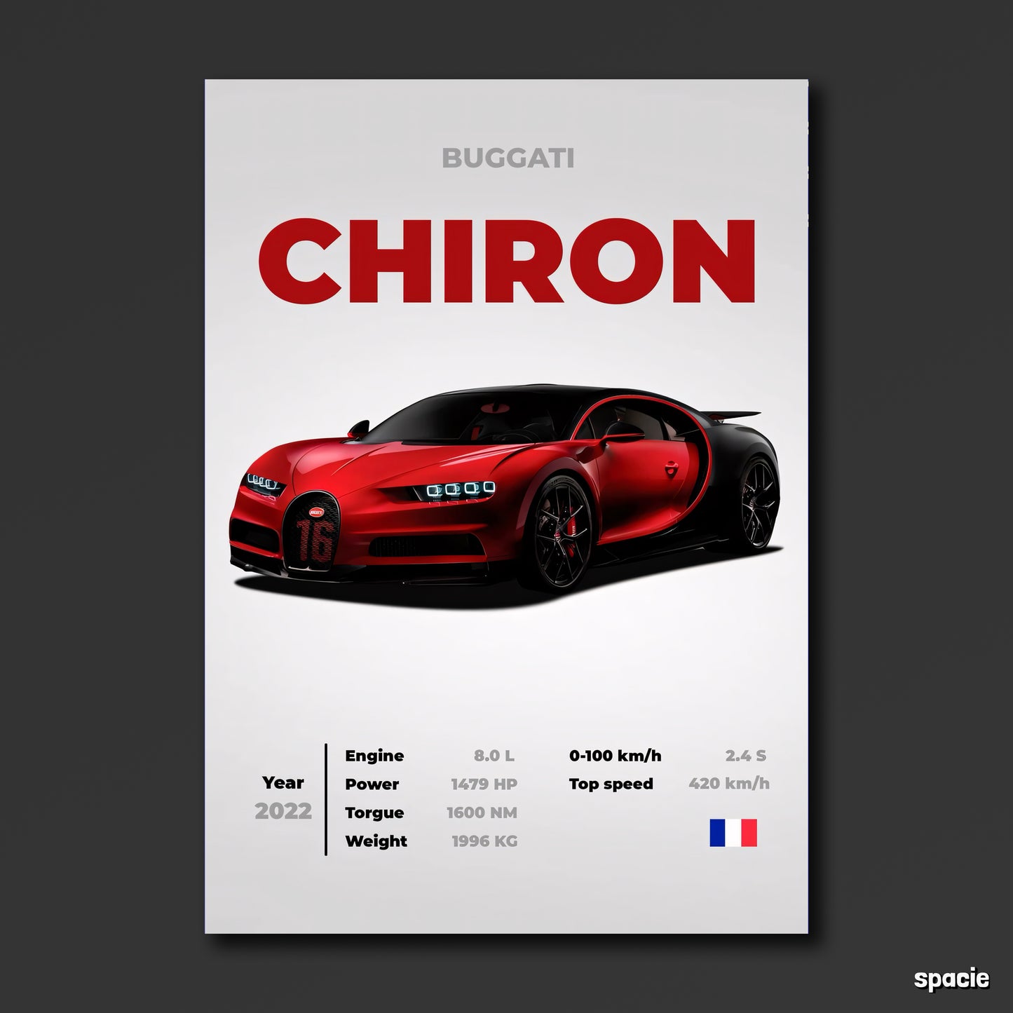 Bugatti Chiron - Sport Car Poster