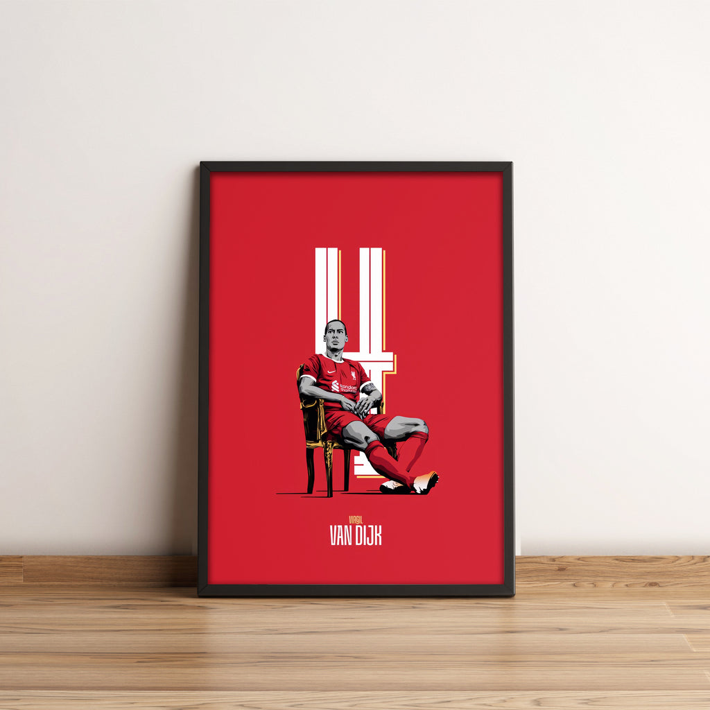Virgil van Dijk Poster - Football Poster