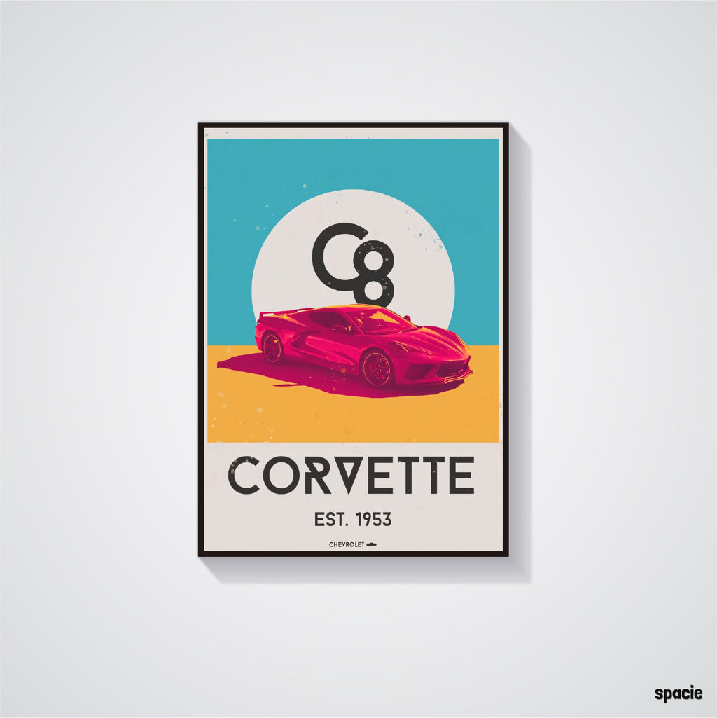 Chevrolet Corvette c8 - Sport Car Poster