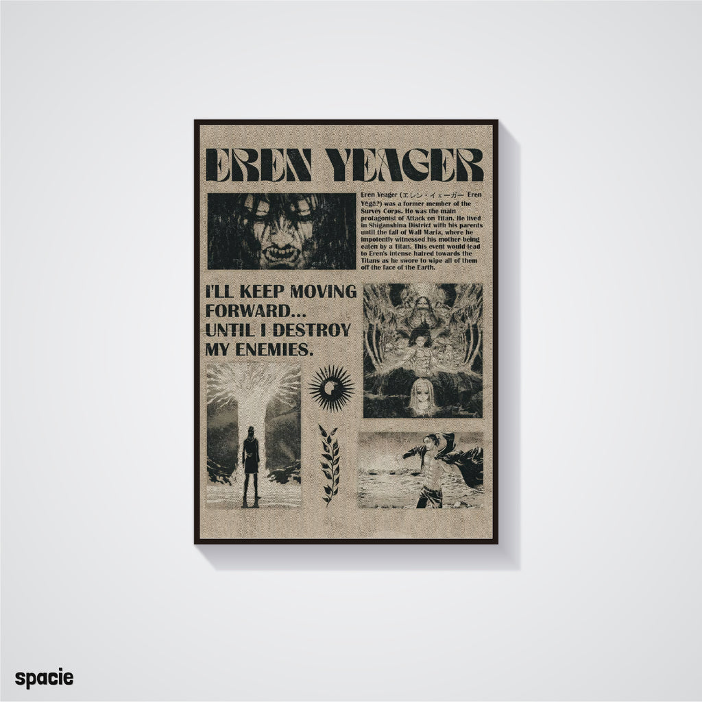 Eren Yeager - Attack on titan - Anime Posters Collection