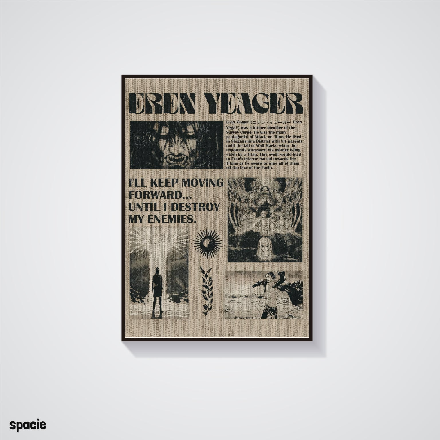 Eren Yeager - Attack on titan - Anime Posters Collection