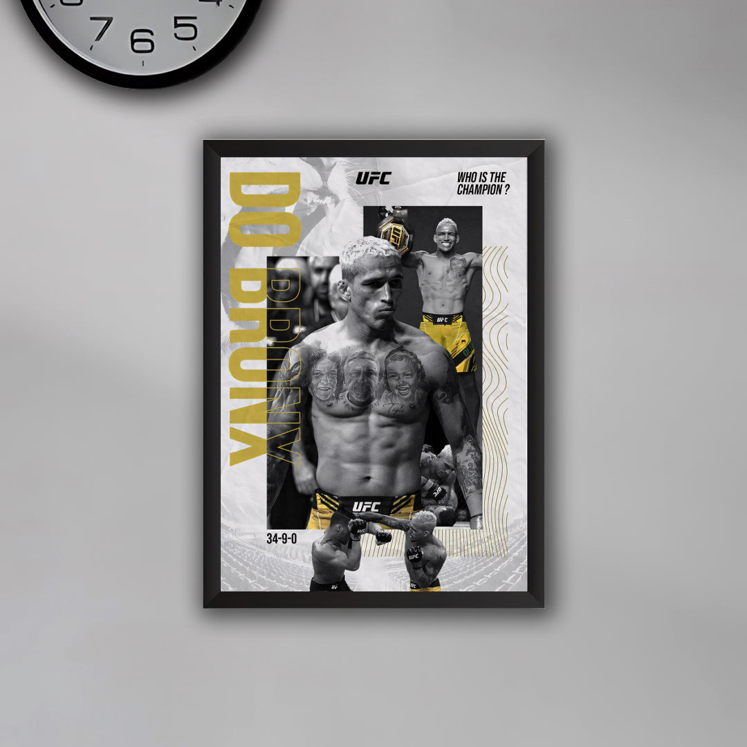 Charles Oliveira UFC Fighter Poster