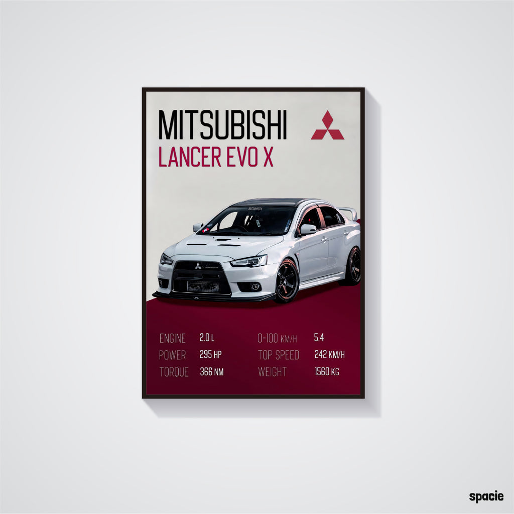 Mitsubishi Lancer Evolution - JDM Car Poster