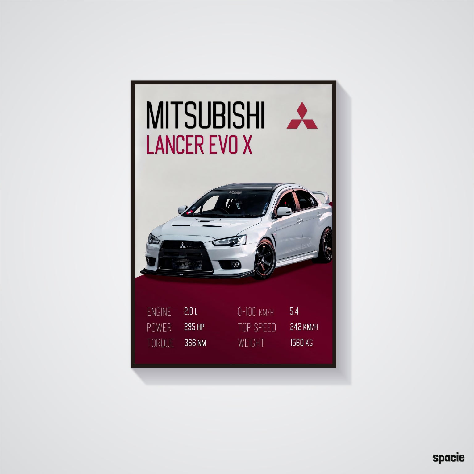 Mitsubishi Lancer Evolution - JDM Car Poster