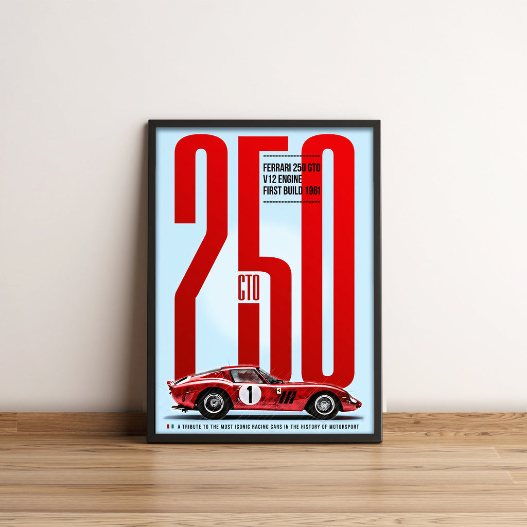 Ferrari 250 GTO - Classic Car Poster