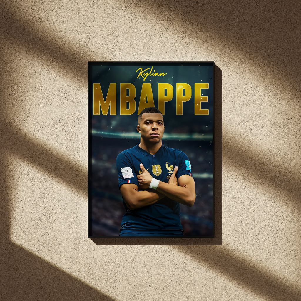 Kylian Mbappe Poster - Football Poster