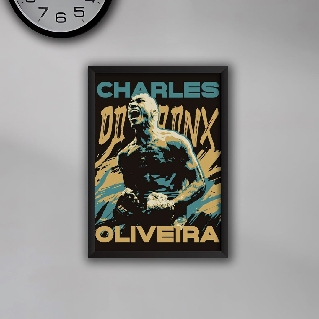 Charles Oliveira UFC Fighter Poster