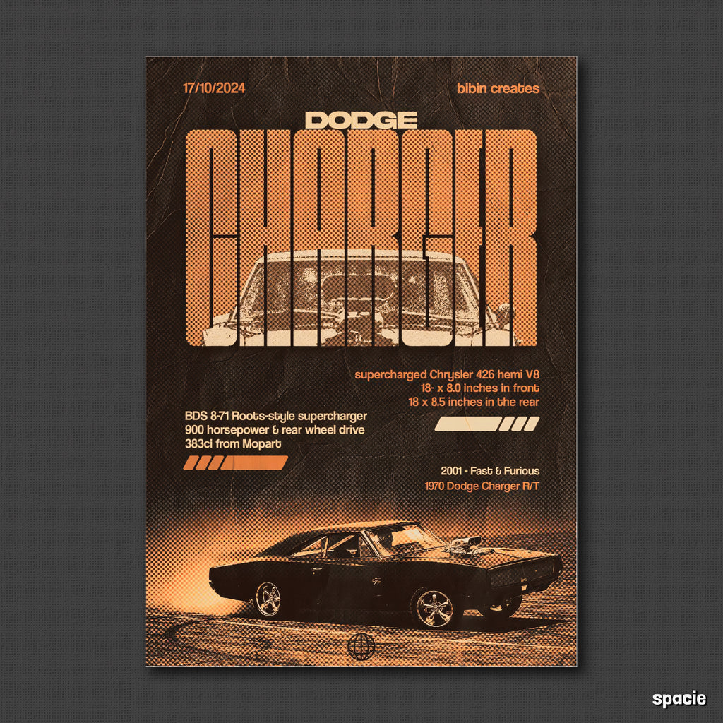 Dodge Charger  - Car Posters Collection