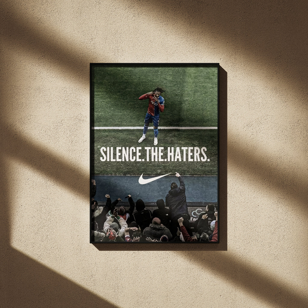 Silence the Haters Poster - Football Poster