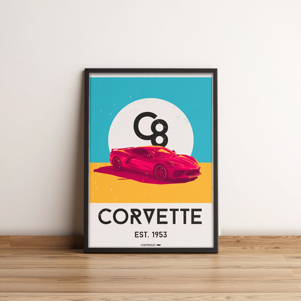 Chevrolet Corvette c8 - Sport Car Poster