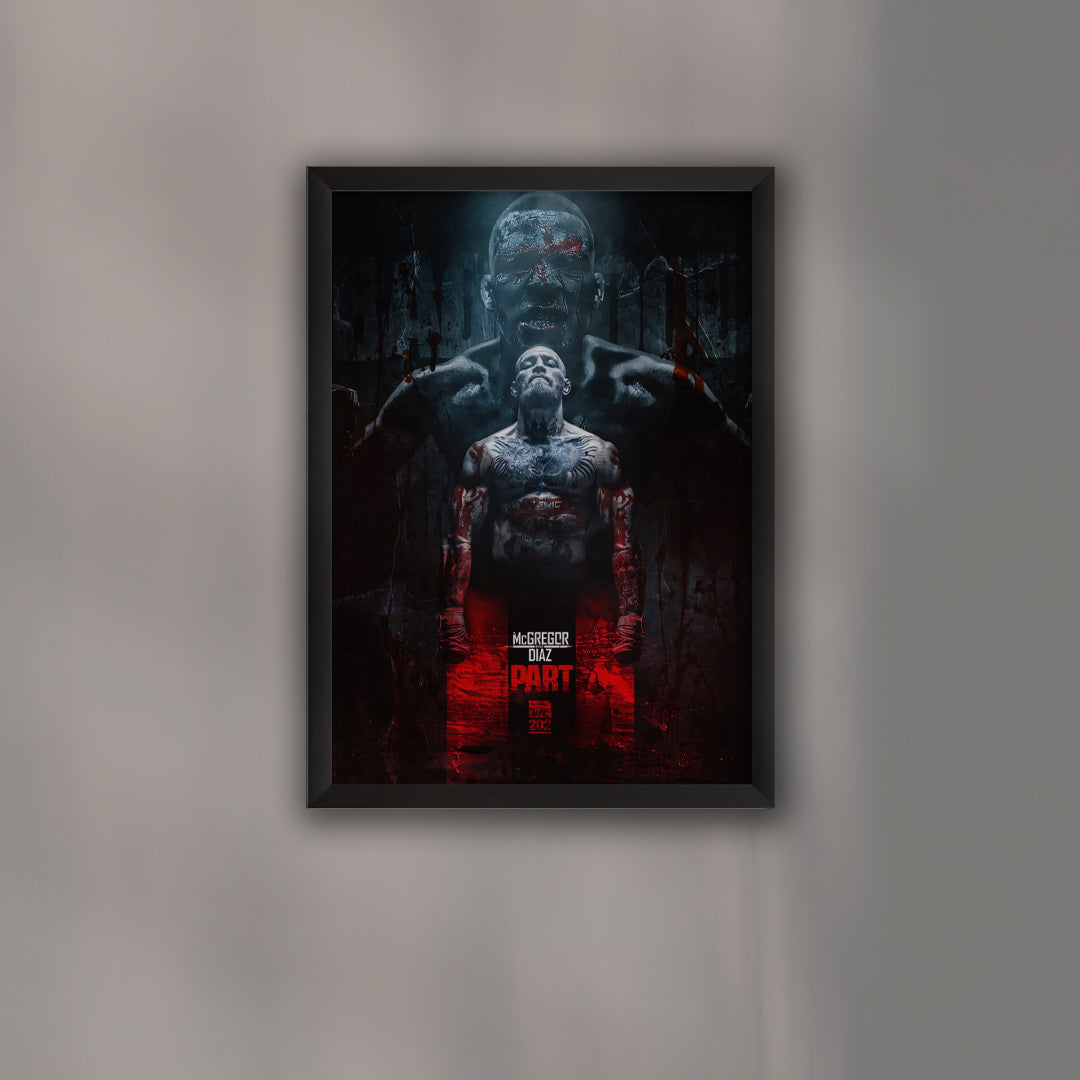 Nate Diaz UFC Fighter Poster