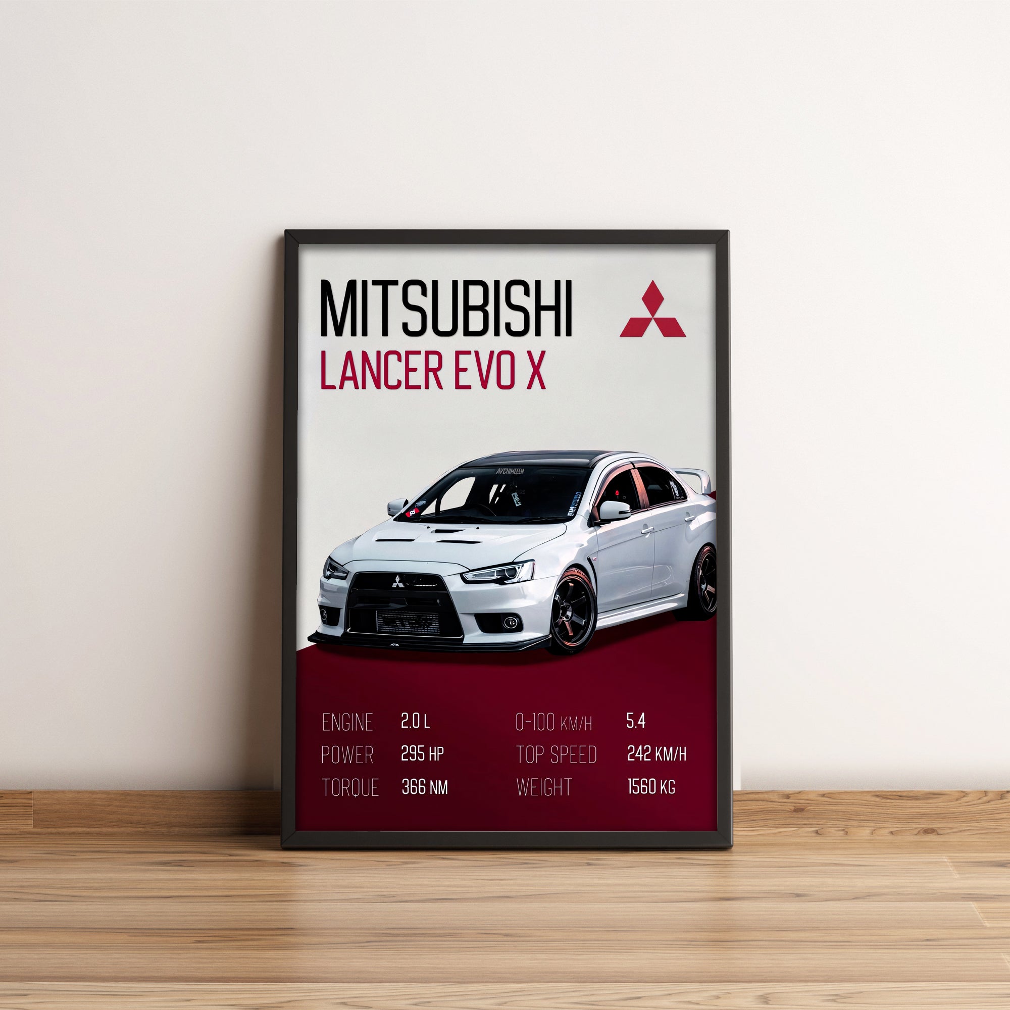 Mitsubishi Lancer Evolution - JDM Car Poster