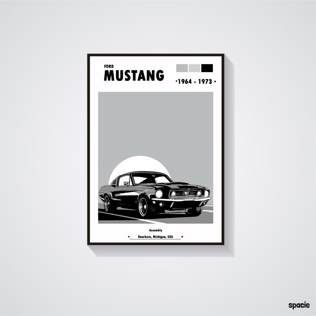 Ford Mustang - Classic Car Poster